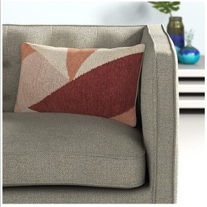 Rivet geometric lumbar pillow